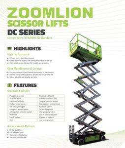 micro scissor lift jlg genie sckyjack dingli zoomlion sinoboom china indoor battery powered scissor small maintenance construction service amc spare parts electric scissor 4 6 8 10 metes working height lightweight