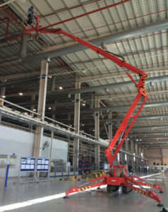 spiderlift indoor jlg genielift crawler crane crawlermount rubber tracks maintenance facility management teupen jlg x23j x20j x26j x33j leo23gt easylift palazzani falcon boomlift scissor lift vertical lift